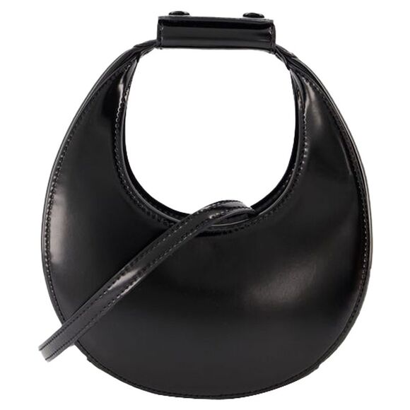 Good Night Moon Purse - Staud - Leather - Black - Picture 3 of 4